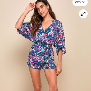 Vibrant Floral Romper